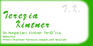 terezia kintner business card